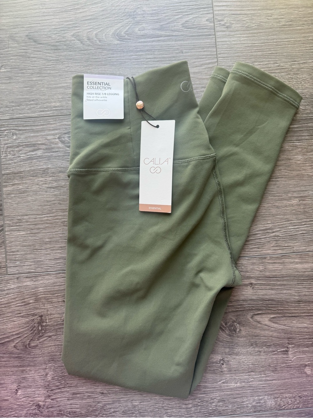 NWT CALIA High Rise 7/8 Leggings Olive Green Athletic Yoga Women’s